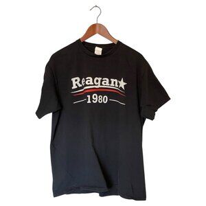Reagan 1980 Black Short Sleeve T-Shirt Men's XL